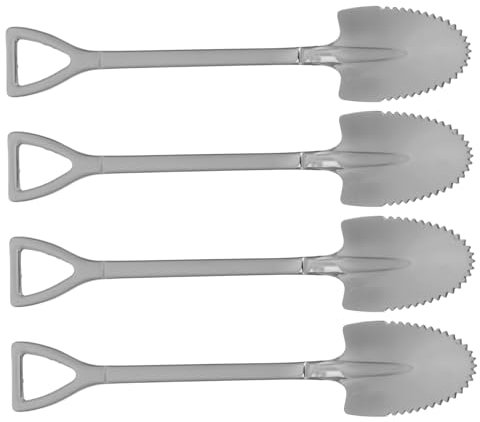 GLEAVI 4Pièces Cuillères Acier Inoxydable pour Fruits de Cuillères Ergonomiques pour Melon Kiwi Autres Fruits Ustensiles de Cuisine