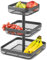 eluno 3-stöckige eckige Obstetagere/Brotkorb, Etagere, Obstschale, Obstkorb, viel Platz für die übersichtliche Lagerung von Obst, Gemüse, Brot und Snacks in Küche und Wohnzimmer aus Metall (Grau)