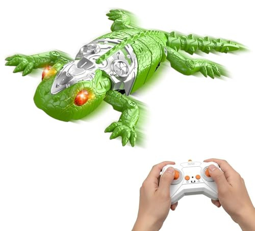 Genérico Lagarto Trepador de Pared | Juguete de Robot Gecko,Lagarto Eléctrico RC para Reptar en el Suelo y el Techo - para Niños Niñas Fiesta en Casa Cumpleaños Navidad