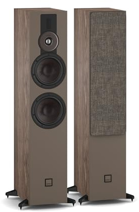 DALI SONIK 7 – Premium Standlautsprecher (Paar) mit 2 x 7″ Clarity Cone™ Tiefmitteltönern, Hybrid-Hochtöner & SMC™ Technologie – Nussbaum