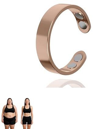 Herr Ozean VitalRing Magnetring Wechseljahre Ring, und Hormonelle Balance zum Schnarch Abnehmen, Angstgefühle Verbessert Dieschlafqualität, Damen Herren (Roségold)