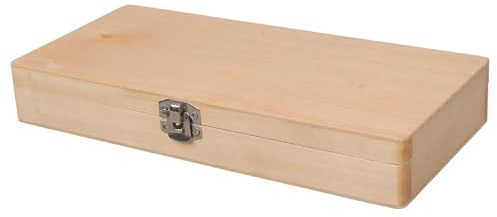 50 pièces de lames de microscope préparées en verre de biologie avec boîte de rangement en bois, boucle en métal, organisateurs solides faits à la main, boîte de spécimens de diapositives préparées en