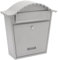 Burg-Wachter MB01FG Boîte aux lettres murale classique en acier galvanisé verrouillable résistant aux intempéries Gris français 36 x 37 x 13 cm
