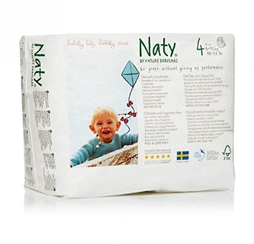 Eco by Naty, Premium-Bio?Höschenwindeln Pants, Größe 4, 22 Stück, 8 15 kg, aus pflanzenbasierten Materialien, frei von gefährlichen Chemikalien