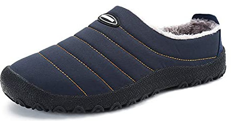 SMajong Uomo Donna Invernali Pantofole da Casa Antiscivolo Pantofole All'aperto Inverno Caldo Peluche Interno Ciabatte Scarpe di Cotone da Casa Taglia Larga 43 EU