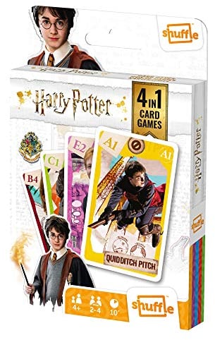 Shuffle - Divertimento 4 in 1, carte da gioco (versione inglese)