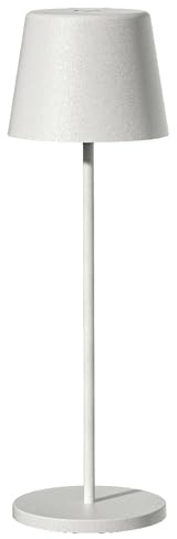 Lumisky Lampe de table sans fil LED blanc chaud dimmable KELLY WHITE, blanc