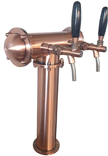 Gastrobedarf Westerbarkey Bier/Beer Schanksäule Tower Mr. T Bronze 2 leitig mit Schankhähnen