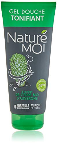 Naturé Moi – Gel douche tonifiant à l'extrait de cèdre bio d'Auvergne pour homme – Hydrate et nourrit les peaux normales et sèches – 200ml
