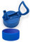 Chilloute Life Couvercle de paille de rechange + fond en silicone pour bouteille d'eau isotherme de 340,2 g/481,9 g, large ouverture (bleu magique)
