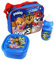 Just Character 3 Piece Lunch Bag with Sandwich Lunch Box and Water Bottle with Different Cartoon Characters (Paw Patrol)