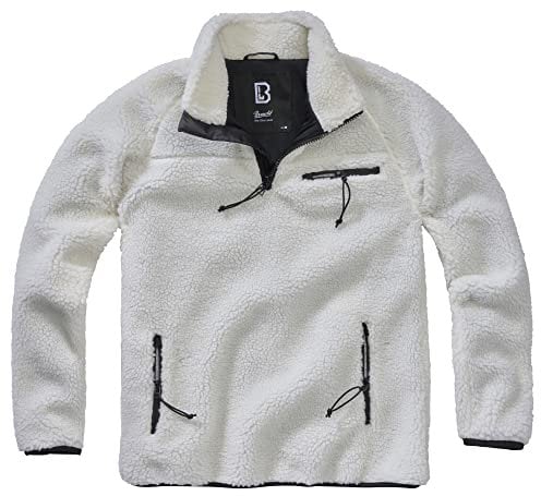 Brandit Teddyfleece Troyer, Farbe: White, Größe: S