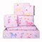 Central 23 – Feen und Einhorn Geschenkpapier – 6 Blatt mystische Geschenkpapier für Mädchen – Süßer Schmetterling und Blumen für Sie – Rosa Lila Geburtstagsgeschenkpapier
