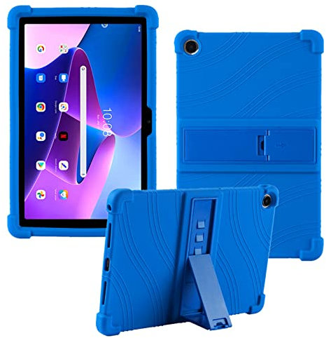 HminSen Custodia per tablet Lenovo Tab M10 Plus di terza generazione 10.6 pollici TB125FU, custodia regolabile in silicone morbido per bambini per Lenovo Tab M10 Plus Gen 3 TB128FUXU 10.6 2022