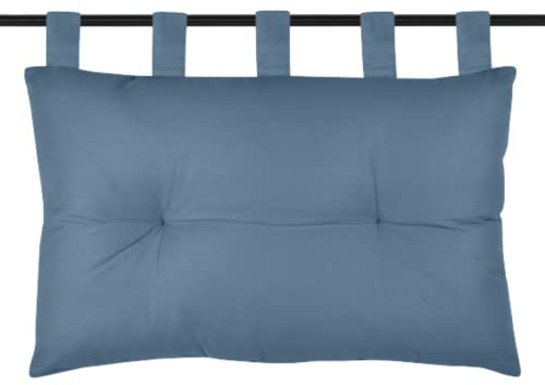 Stof - Kopfteil – Größe 70 x 45 x 10 cm – 100% Baumwolle – Farbe Sturmblau – Modell Oxford – Baumwollsatin – außergewöhnliche Qualität – elegant und weich im Griff – perfekt für alle Schlafzimmer