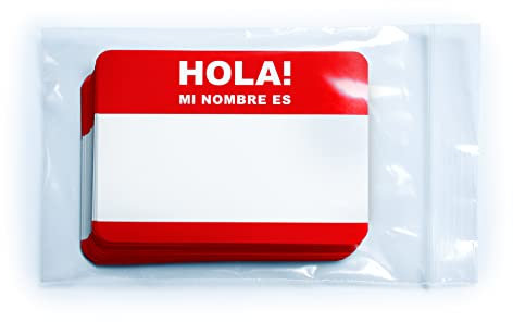 Hola! Mi nombre es... Stickerpack 10,5 x 7,4cm Namenschilder Aufkleber