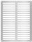 ADGO Gitter Tubond 3mm Aluminiumverbundplattengitter Silber gebürstet Witterungsbeständig Außen- oder Inneninstallation Außendimension: 30x40 Innenmaße: 26x36