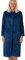 Marlon Serena - Accappatoio da donna in pile con cerniera frontale, Blu oceano, 8-10