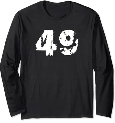 49 #49 Forty-nine Sporttrikot Uniform Used-Look Langarmshirt