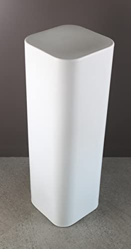 KLORIS Colonna Quadrata Supporto per Sweet Table, cm 30x30, h 90 cm, Bianco