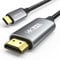 UANTIN Cavo da USB C a HDMI, 1,8 m, 4K ad alta velocità, da USB 3.1 di tipo C a HDMI, compatibile con Thunderbolt 3/4, con MacBook Pro/Air, Galaxy S8 a S23, iPhone 15/16, iPad Pro, iMac, Surface