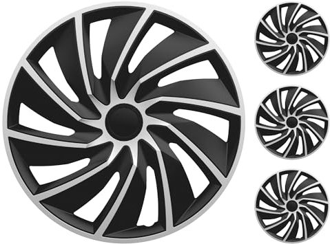 M MOTOS Set 4er Radkappen 14 Zoll - Lachen Sie über Kratzer mit diesen flexiblen, leichten Radkappen 14 Zoll. Einfache Installation, Keine Werkzeuge erforderlich, Schutz vor Verblassen!