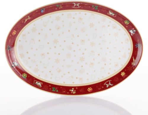 WEISSESTAL VASSOIO OVALE 36CM WINTER GIFT NATALE