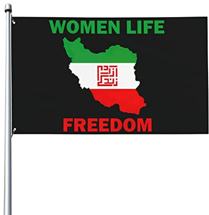 Gartenfahne 90x150cm, Frauen Leben Freiheits Flagge Zan Zendegi Azadi Gartenflaggen Dekoration Dekorationen Flagge Verblassen Beständig Willkommensflagge, Für Bauernhaus, Drinnen Und Draußen