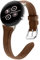 WoPail Leder Armband Kompatibel mit Google Pixel Watch 3 41mm/Watch 2/1 Ersatzarmband Damen Schlank und Leicht Armbänder für Google Pixel 3 41mm Braun