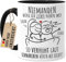 Tassenliebling® Pärchen Tasse personalisiert Schwarz - Niemanden würd ich lieber Schnarchen hören - Lustiges Geschenk für Männer zum Jahrestag - Liebesgeschenke Mann - Valentinstag