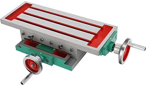 Fresadora multifunción de mesa de trabajo Fresadora Mesa de perforación compuesta Mesa de coordenadas Mesa Cruzada Mesa de Perforación Máquinas Herramientas para Taladro Columna Anchas Mandíbulas y