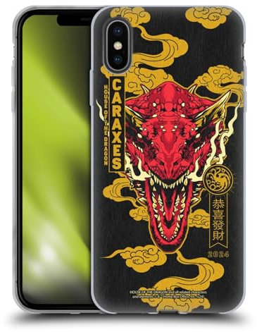 Head Case Designs Offizielle House of The Dragon: Television Series Karaxe Jahr des Drachen Soft Gel Handyhülle Hülle kompatibel mit Apple iPhone XS Max