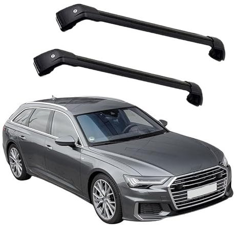 2 Stück Aluminium Dachträger Querstangen, für Audi A6 Avant (C8, 4A5) 2018 2019 2020 2021 2022 2023 Dachreling Rack Gepäck Querträger Relingträger Gepäckablage Car Zubehör,C
