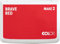COLOP Stempelkissen MAKE 2 brave red 70 x 110 mm, Kissen für traditionelle Handstempel und Kreativstempel