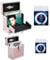 Retro musique Aluminium 12 Vinyl Record Storage Case with 40 Outer Sleeves & 7 Vinyl Record EP Storage Case with 35 Outer Sleeves (Rose Gold)
