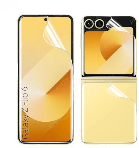 1 Set Film hydrogel pour Samsung Galaxy Z Flip6 5G 6.7 Flip 6 Haute Sensibilité film Flexible TPU Protecteurs d'écran Antidéflagrants Pas de Verre Trempé