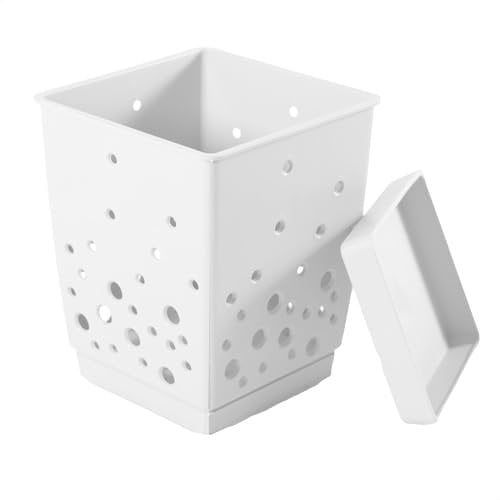 Kerafactum Portaposate per lavastoviglie, 2 pezzi, cestino per posate, fondo rimovibile, senza BPA, conico, contenitore scolapiatti, organizer per ufficio