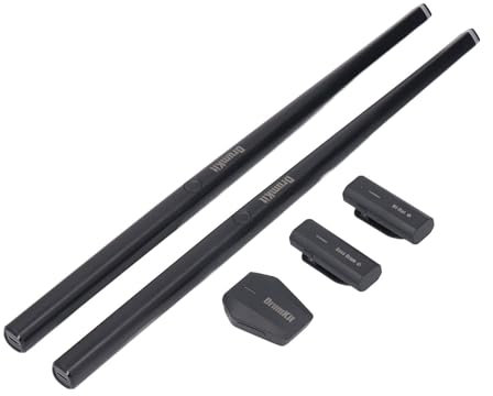 Jauarta Kit de Batterie à Air Virtuel électrique Somatosensoriel Portable avec Baguettes pour Adultes et Enfants Débutants