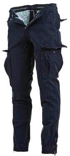 Instinct I Pantaloni Uomo Cargo con Tasche Laterali Slim Fit Autunno Inverno Caldi, Pantaloni Militari Tasconati Multitasche Casual da Lavoro