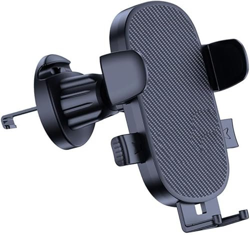 XDDHH Handyhalterung Auto für Audi S4 B6 Quattro Avant Wagon 8E5 2003 2004 2005 2006 Handyhalter Autohalterung Handy Autotelefonhalter Handyhalterungen Auto Zubehör,B/Carbon Fiber Black