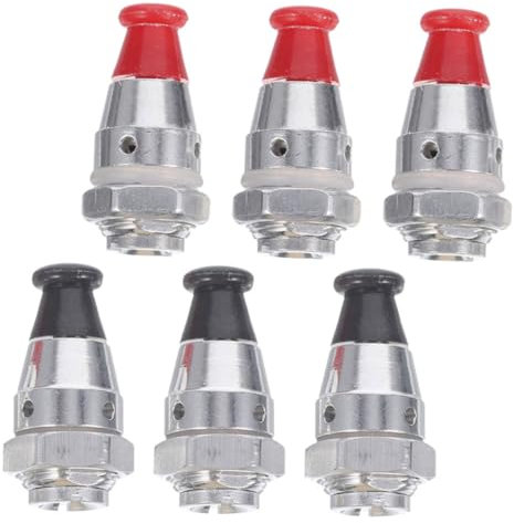 Holibanna 6pcs Pressure Cooker Valve Set Safety Valve Replacement for Aluminum Alloy High Pressure Cookers Fits Models for Cooking Safety