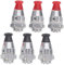 Holibanna 6pcs Aluminum Pressure Cooker Parts Set Safety Valve Alarm Valve Black Red for Pressure Cookers
