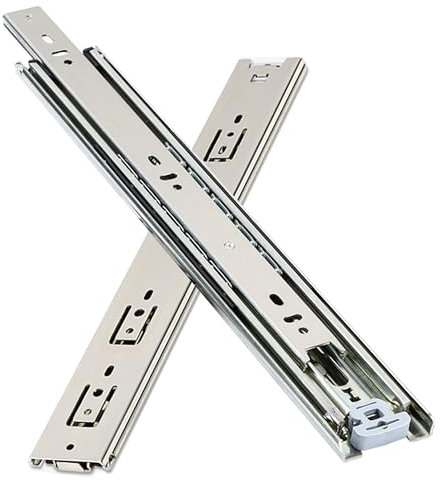 INMOZATA Heavy Duty Drawer Runners 400mm 68KG Load Capacity Cabinet Drawer Slides Full Extension Ball Bearing Draw Runners Replacement, for Industry Home Office, 1 Pair