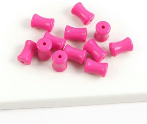 30 Stück Tube Acryl Leuchtperlen Lose Abstandsperlen für die Schmuckherstellung DIY Modearmband Halskette Zubehör-13-30 Stück