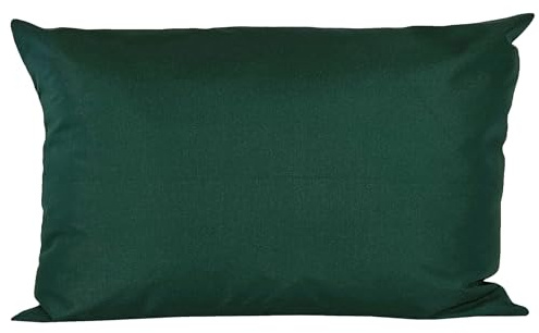 JACK 40x60cm Outdoor Lounge Kissen Dekokissen inkl. XXL-Füllung Wasserabweisend Sitzkissen Garten Stuhl Lotus Effekt, Farbe:Dunkelgrün