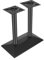 LKHDONG Pieds de table double 72 cm - En métal - Carré - Pour restaurants, bureaux, maison - Noir