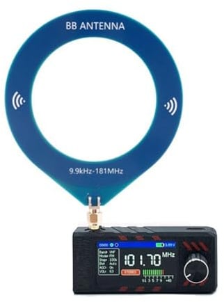 Koolenry SI4732 0.5-108mhz Portable Radio LSB USB AM FM 1.9inch IPS Screen All Band Receiver withAntenna HF SW MW VHF Radio