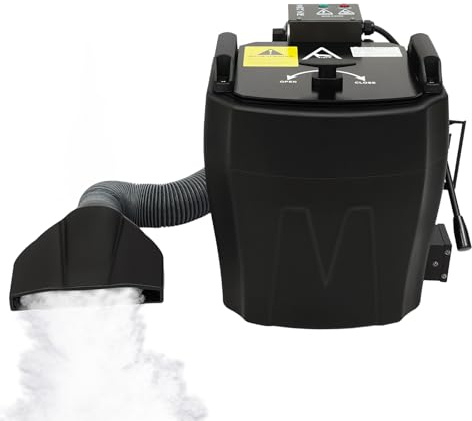Pulverizador de hielo seco, 3500 W, máquina de hielo seco, control electrónico de temperatura, máquina de hielo seco portátil, con boquilla y manguera, para interiores y exteriores, bodas, fiestas