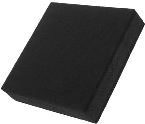 Gummi Kunststoff Schalldämpfungsmatte, für Schlagzeug und Geräte, Schwarz | Aufnahme und Wiedergabe, und Einfache Installation Starke Haltbarkeit, Schützt Boden und Equipment