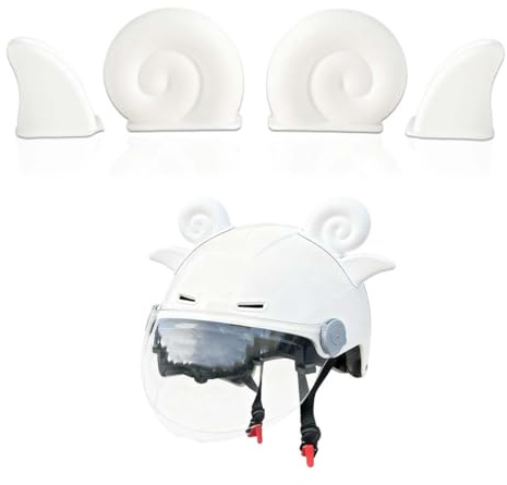Quesuc Helmdekoration In Widderhornform Tragbar Ohren Skihelm Langlebig Und Flexibel Helm Ohren Ski Schön Und Süß Für Fahrrad Atv Snowboard Skateboard Motorrad Roller